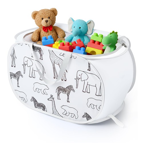 Collapsible toy storage box - collapsible,