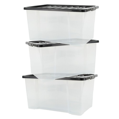 50l plastic storage box - plastic,
